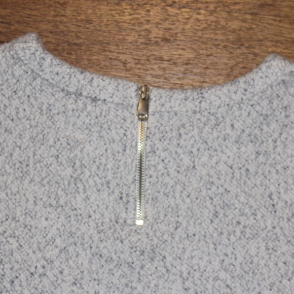 Zara Cropped Sleeve Sweater Small Gray - Picture 7 of 8